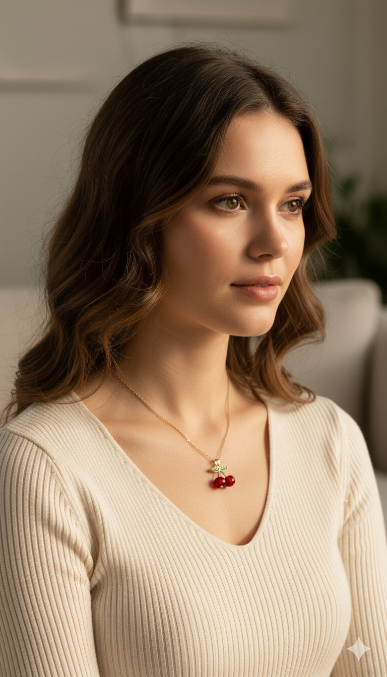 Glams Cherry Necklace