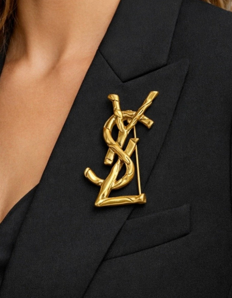 Glams YSL Brooch
